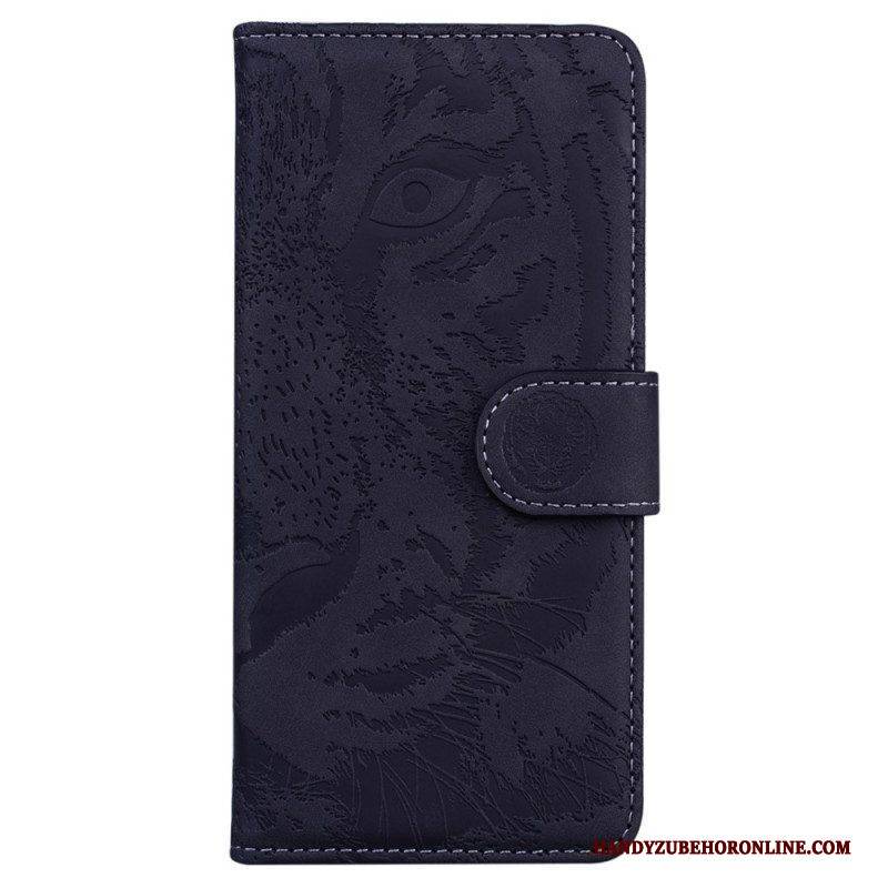 Flip Case Für Xiaomi Redmi Note 12 5G Tiger-fußabdruck