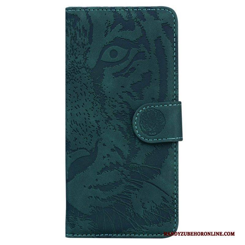 Flip Case Für Xiaomi Redmi Note 12 5G Tiger-fußabdruck