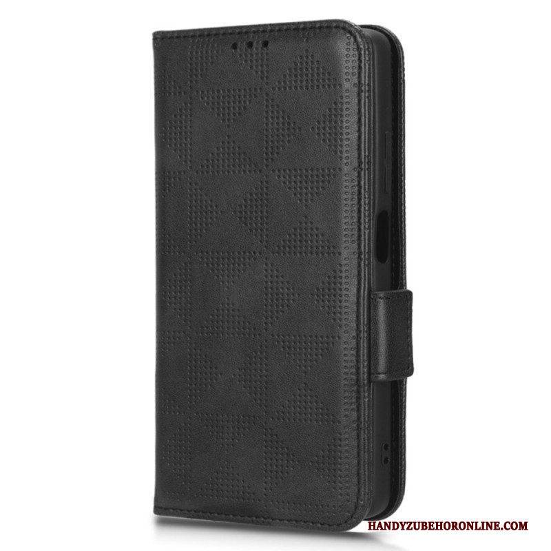 Flip Case Für Xiaomi Redmi Note 12 Pro Dreiecke Mit Lanyard