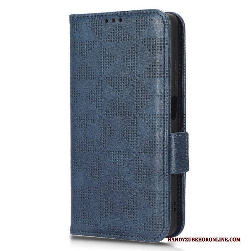 Flip Case Für Xiaomi Redmi Note 12 Pro Dreiecke Mit Lanyard