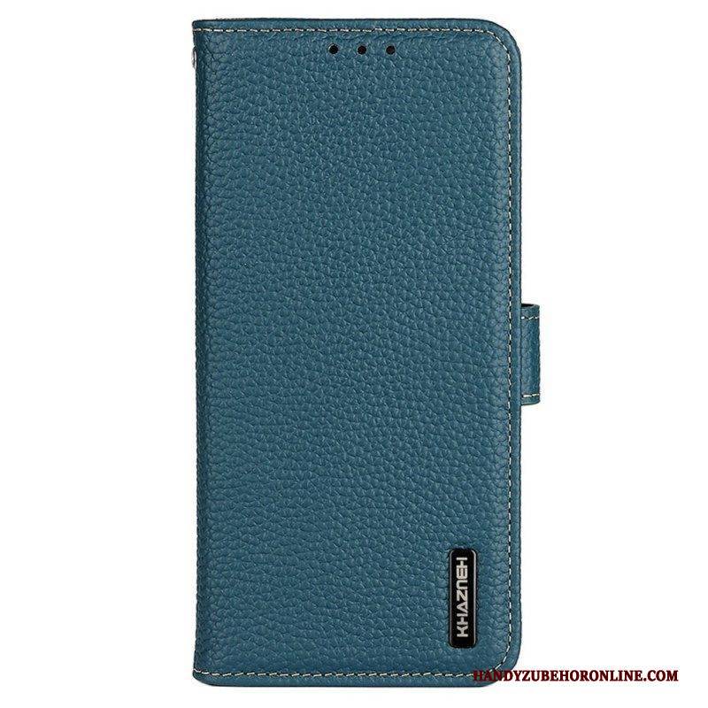 Flip Case Für Xiaomi Redmi Note 12 Pro Khazneh Litschi-leder