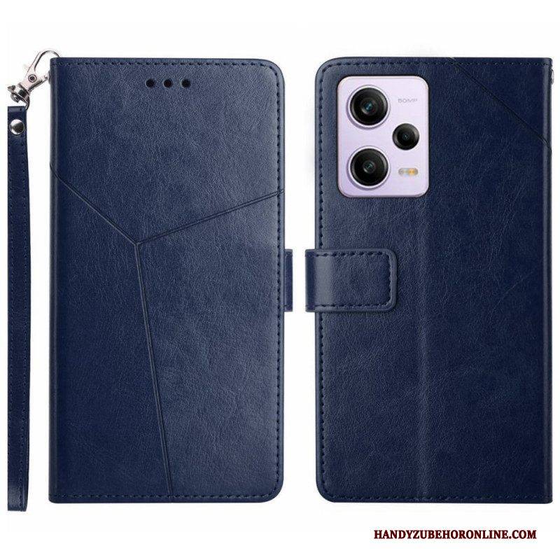 Flip Case Für Xiaomi Redmi Note 12 Pro Mit Kordel Y-riemendesign
