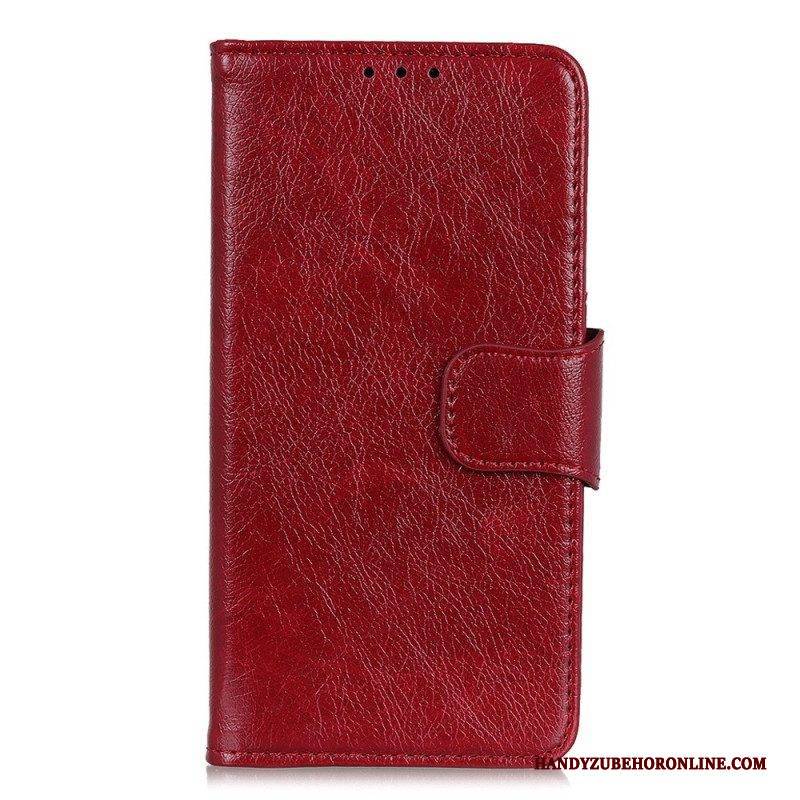 Flip Case Für Xiaomi Redmi Note 12 Pro Plus Gespaltenes Nappaleder