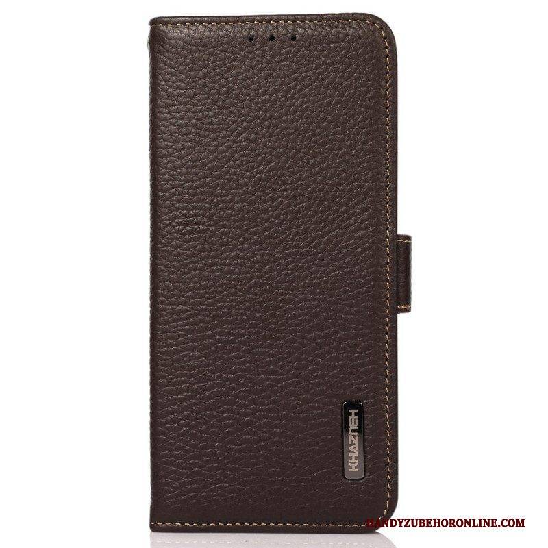 Flip Case Für Xiaomi Redmi Note 12 Pro Plus Lychee-leder Khazneh Rfid