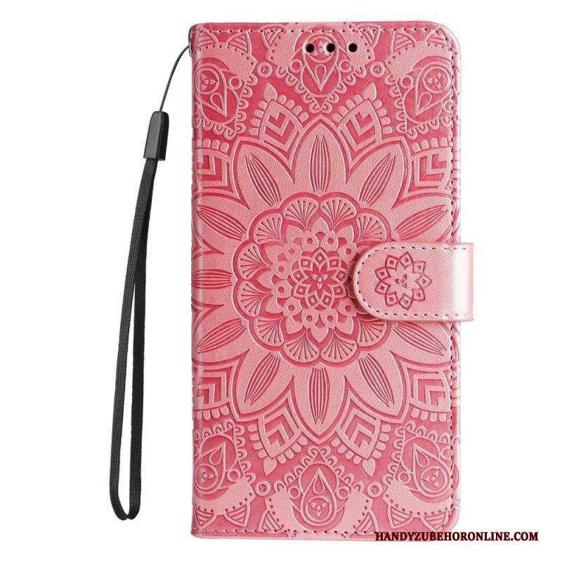 Flip Case Für Xiaomi Redmi Note 12 Pro Plus Mit Kordel Mandala-dekoration Mit Riemen