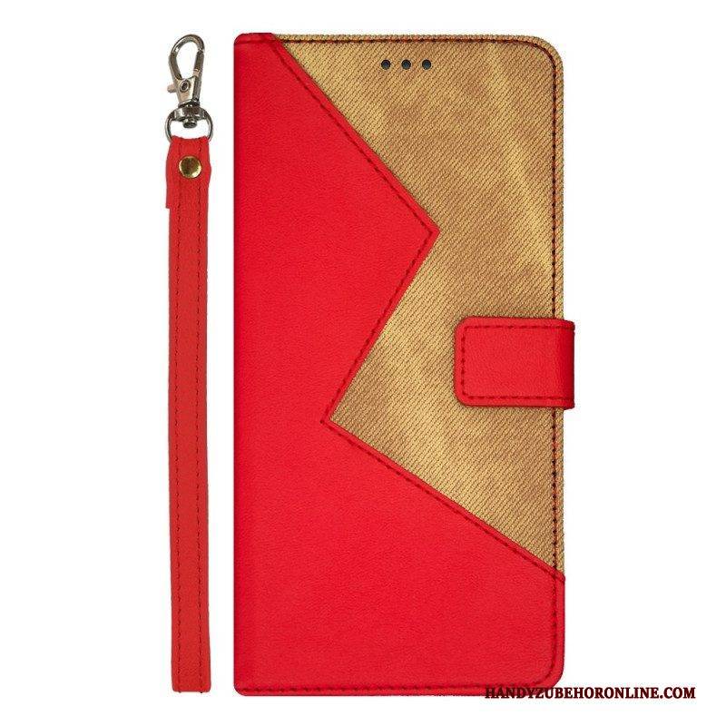 Flip Case Für Xiaomi Redmi Note 12 Pro Zweifarbiges Idewei