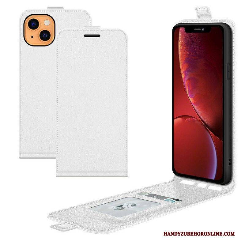 Flip Case Für iPhone 13 Mini Flip Case Vertikale Klappe In Lederoptik