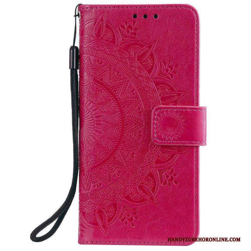 Flip Case Für iPhone 13 Pro Sonnenmandala