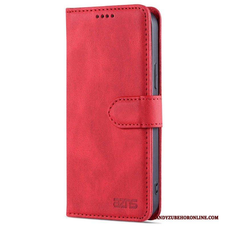 Flip Case Für iPhone 14 Azns Leder-styling