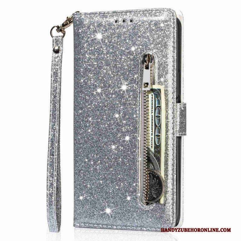 Flip Case Für iPhone 14 Pro Max Brieftasche Glitzer-geldbörse