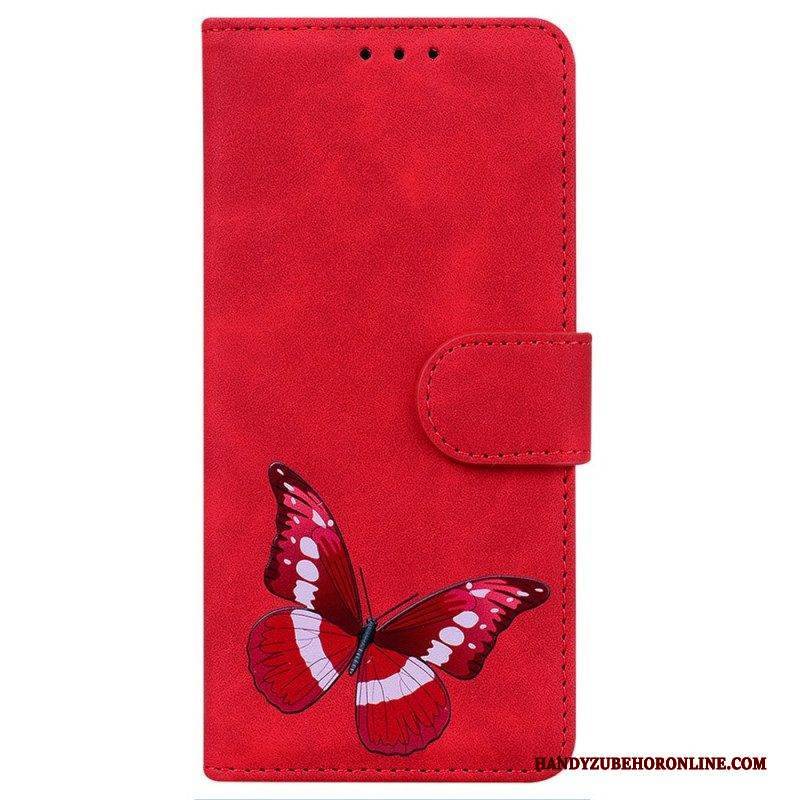 Flip Case Für iPhone 14 Pro Schmetterlingseleganz