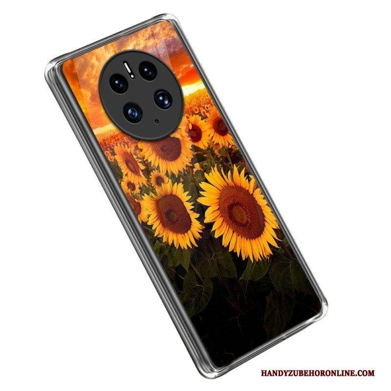 Handyhülle Für Huawei Mate 50 Pro Erhabene Sonnenblumen