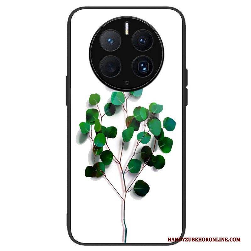 Handyhülle Für Huawei Mate 50 Pro Pflanzlich Gehärtetes Glas