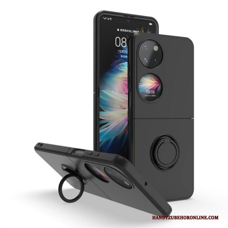 Handyhülle Für Huawei P50 Pocket Silikon Mit Ringunterstützung