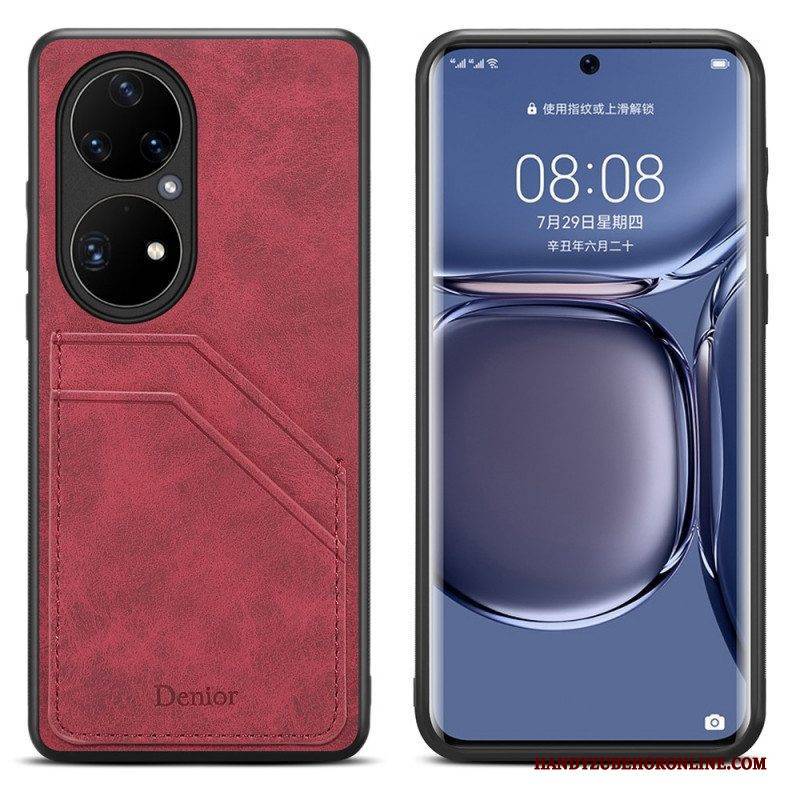 Handyhülle Für Huawei P50 Pro Denior Doppelschlitz-kartenhalter