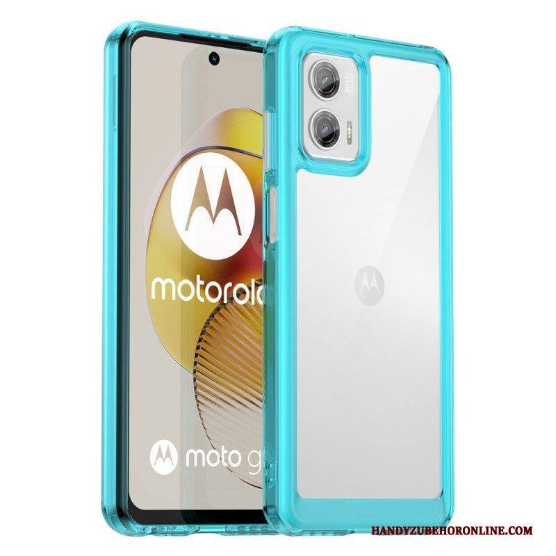 Handyhülle Für Moto G73 5G Transparenter Hybrid