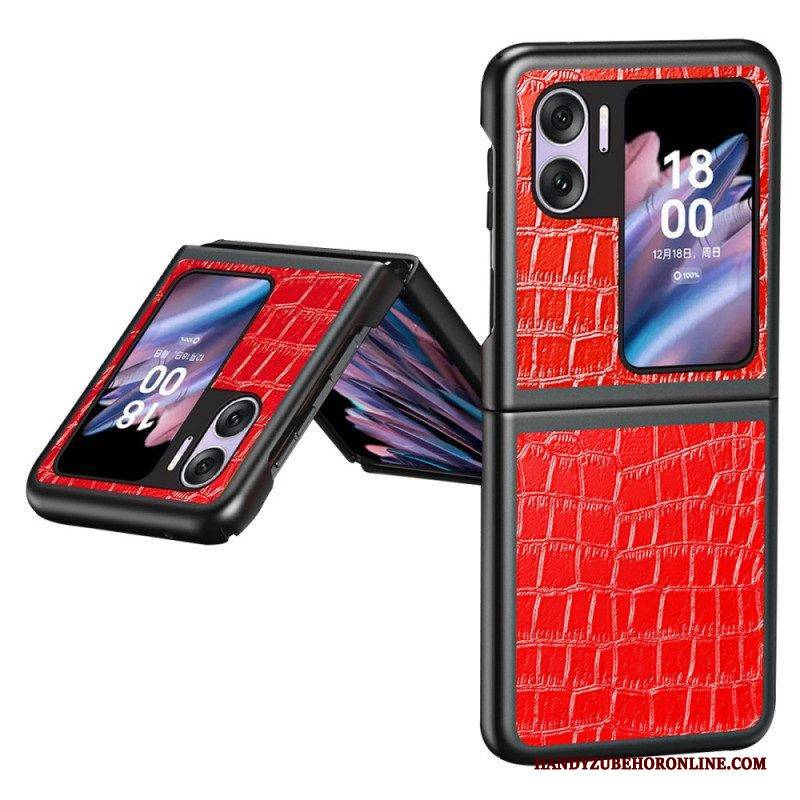 Handyhülle Für Oppo Find N2 Flip Flip Case Krokodil-textur