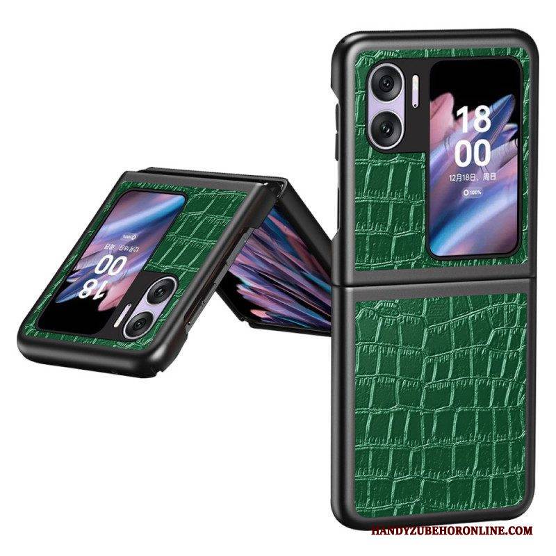 Handyhülle Für Oppo Find N2 Flip Flip Case Krokodil-textur