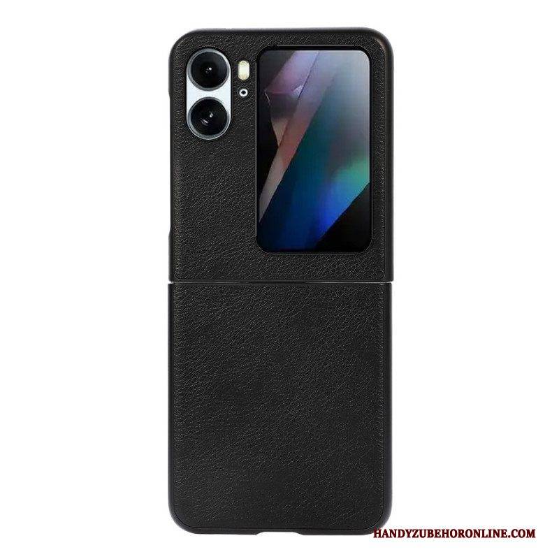 Handyhülle Für Oppo Find N2 Flip Flip Case Lederstruktur