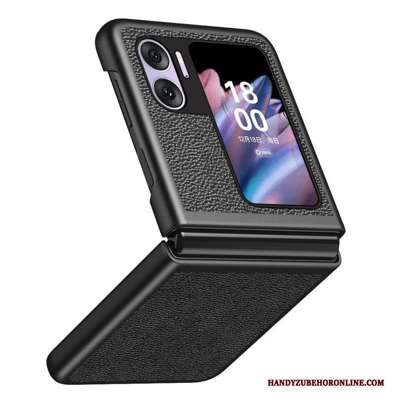 Handyhülle Für Oppo Find N2 Flip Flip Case Litschi-kunstleder