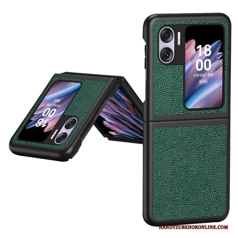 Handyhülle Für Oppo Find N2 Flip Flip Case Litschi-kunstleder