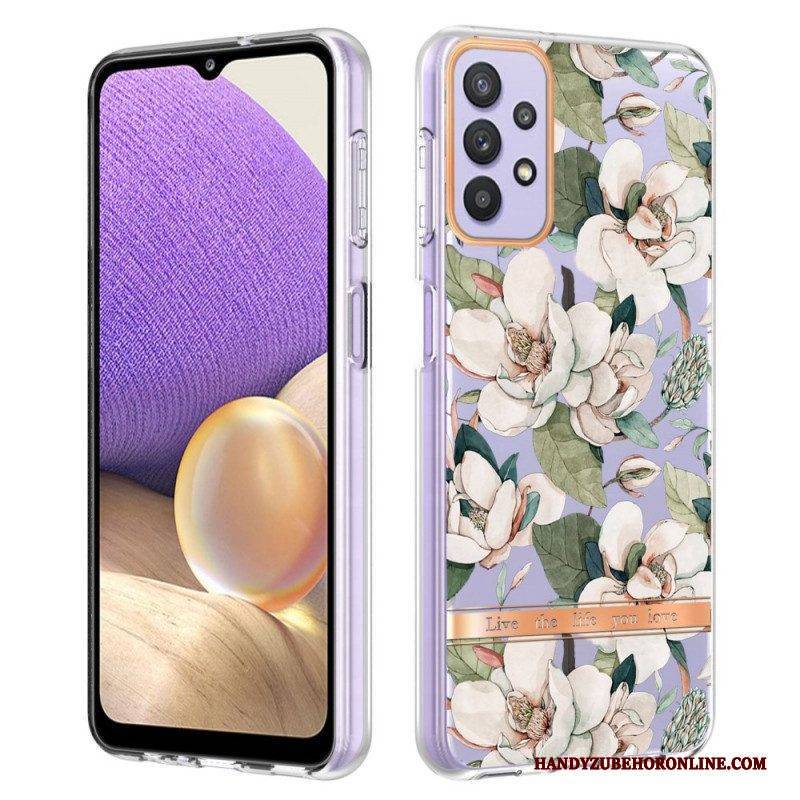 Handyhülle Für Samsung Galaxy A13 Nahtlose Blumen