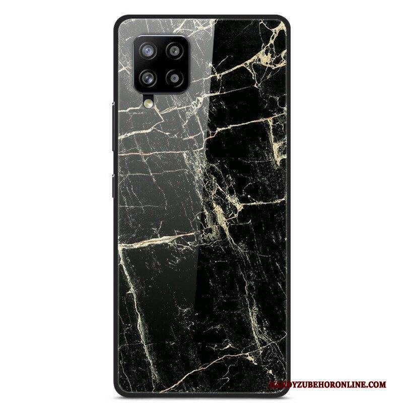 Handyhülle Für Samsung Galaxy A42 5G Supreme Marble Gehärtetes Glas