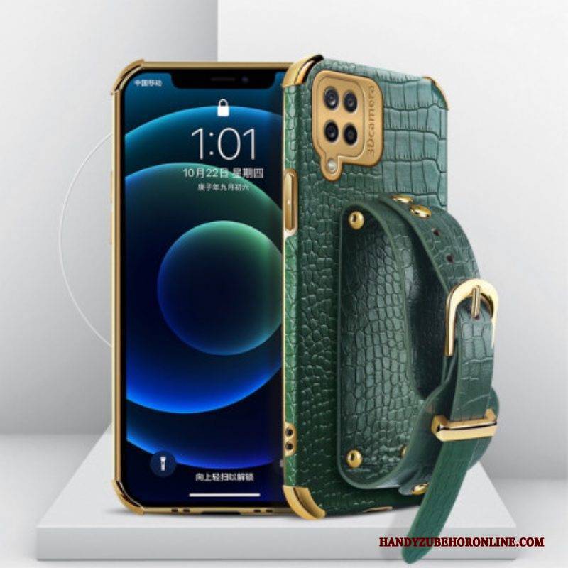 Handyhülle Für Samsung Galaxy M12 / A12 Kroko-armband