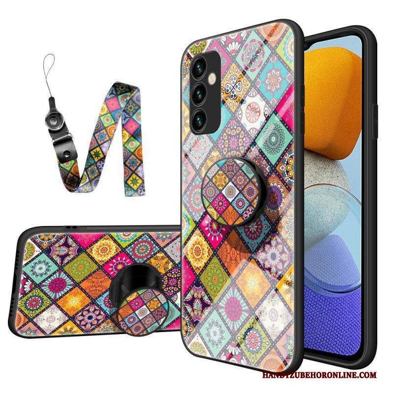 Handyhülle Für Samsung Galaxy M23 5G Patchwork-magnethalter