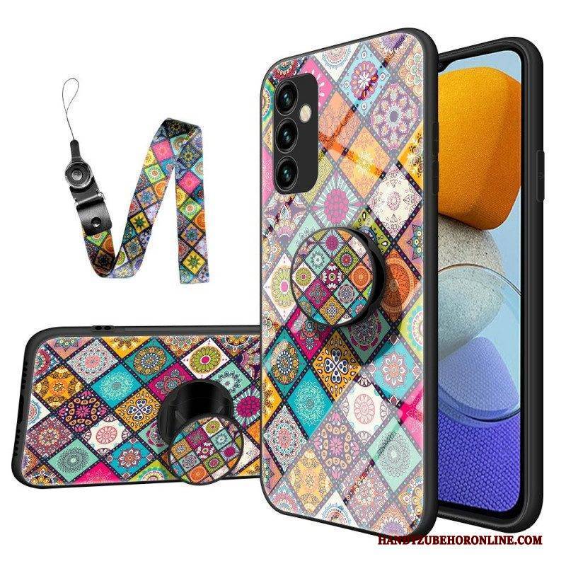 Handyhülle Für Samsung Galaxy M23 5G Patchwork-magnethalter