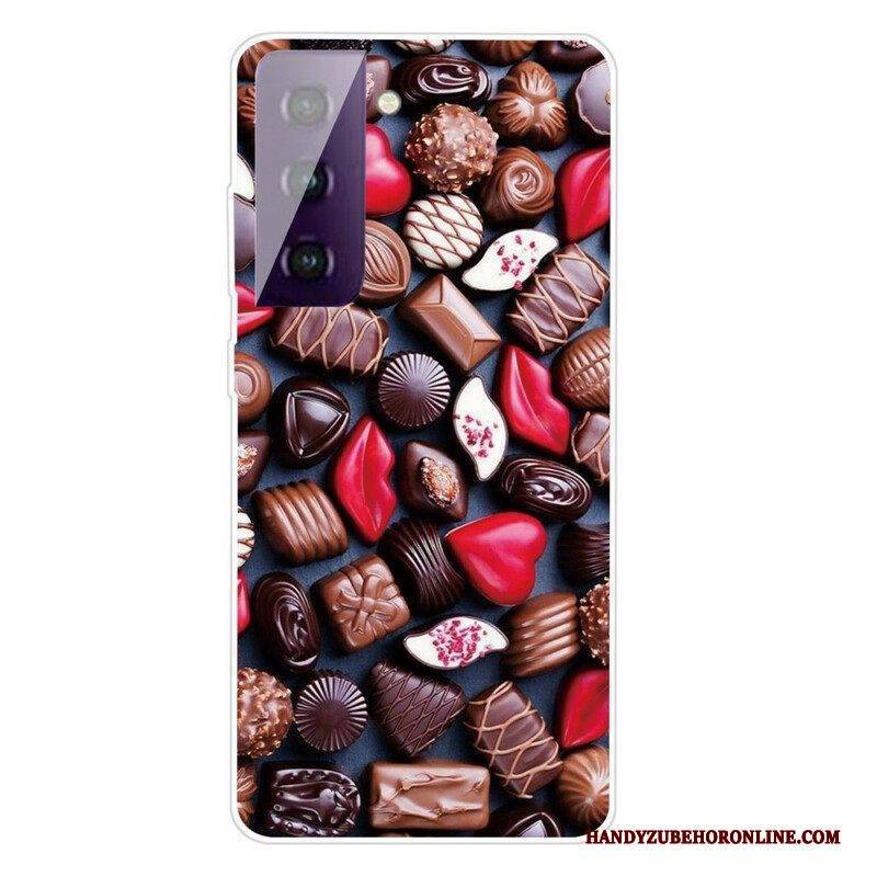 Handyhülle Für Samsung Galaxy S21 FE Flexible Schokolade
