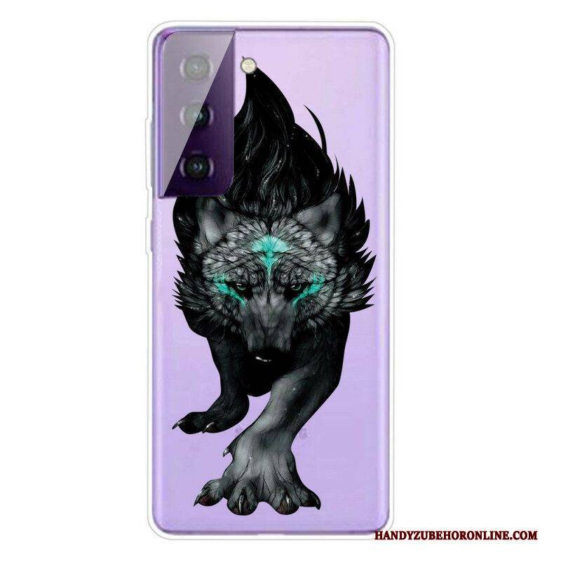 Handyhülle Für Samsung Galaxy S21 FE Königlicher Wolf