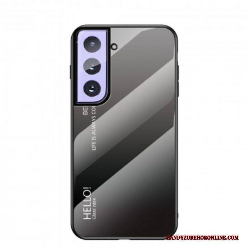 Handyhülle Für Samsung Galaxy S21 Plus 5G Gehärtetes Glas Hallo