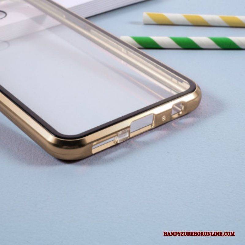 Handyhülle Für Samsung Galaxy S21 Plus 5G Metallkanten Und Doppelt Gehärtetes Glas