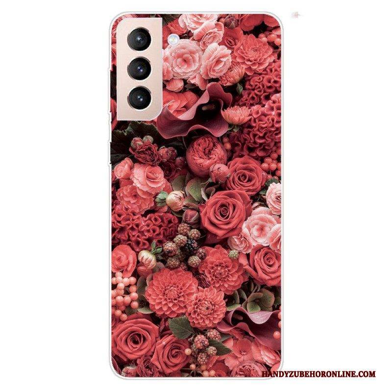 Handyhülle Für Samsung Galaxy S22 Plus 5G Pinke Blumen