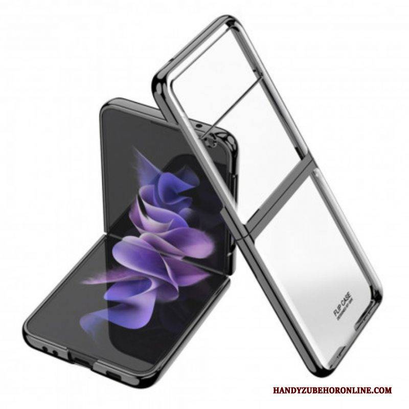 Handyhülle Für Samsung Galaxy Z Flip 3 5G Flip Case Kanten Im Metallstil