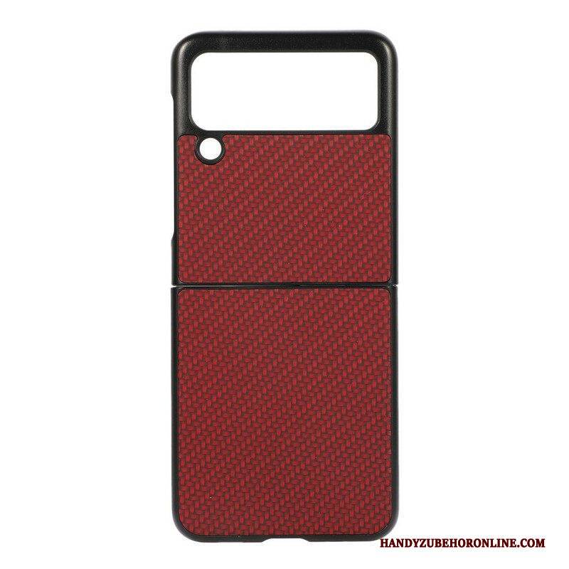 Handyhülle Für Samsung Galaxy Z Flip 3 5G Flip Case Kohlefaser