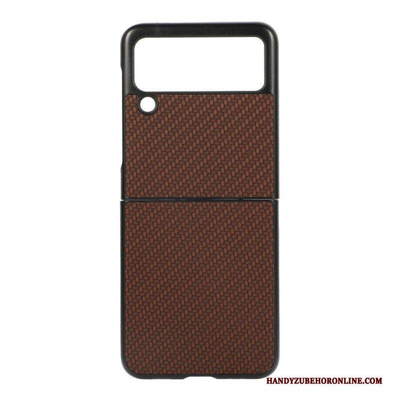 Handyhülle Für Samsung Galaxy Z Flip 3 5G Flip Case Kohlefaser