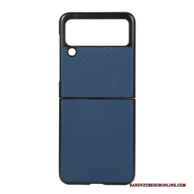 Handyhülle Für Samsung Galaxy Z Flip 3 5G Flip Case Kohlefaser