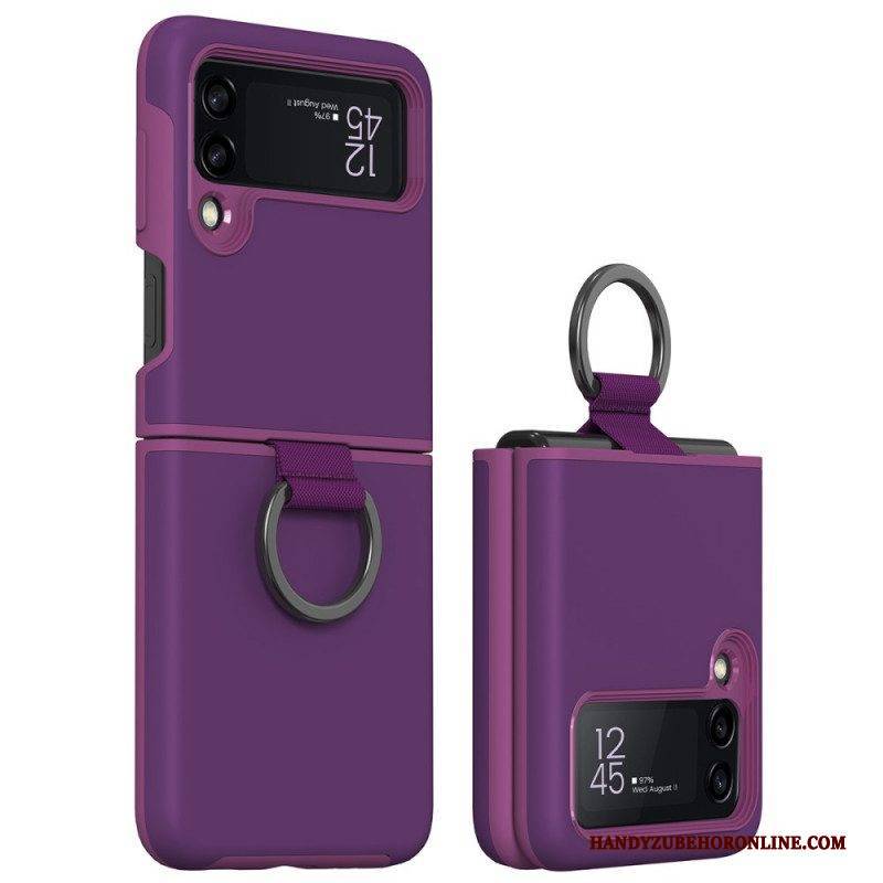 Handyhülle Für Samsung Galaxy Z Flip 3 5G Flip Case Ringunterstützungsdesign Gkk