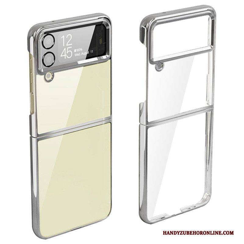 Handyhülle Für Samsung Galaxy Z Flip 4 Flip Case Kanten Im Metallstil