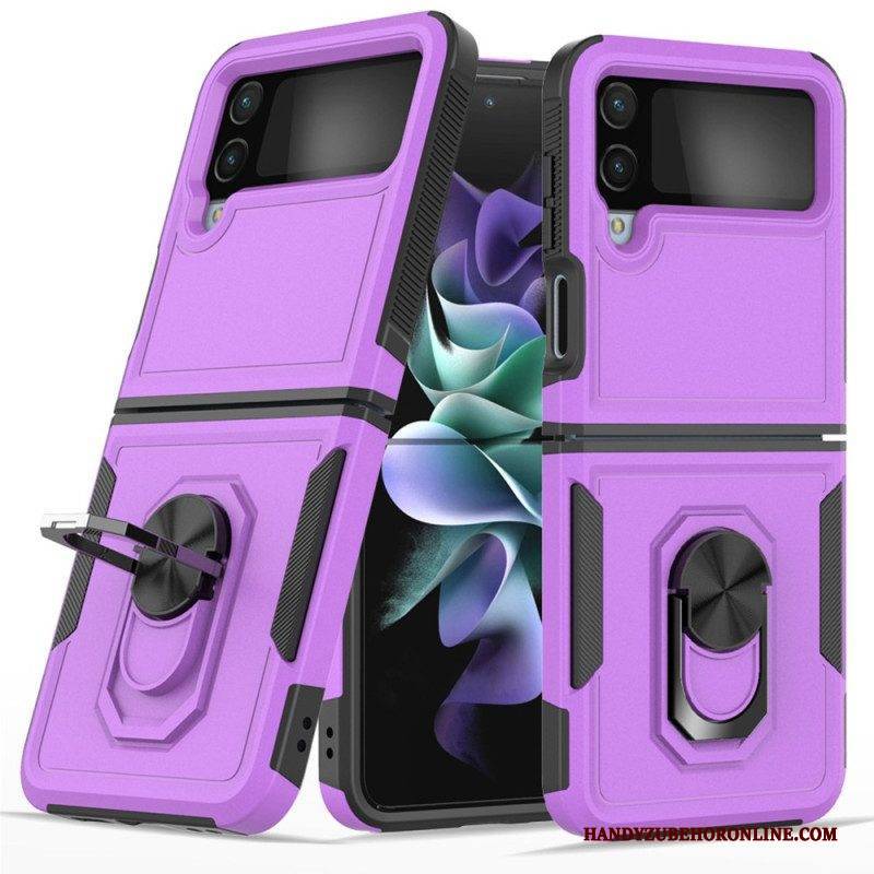 Handyhülle Für Samsung Galaxy Z Flip 4 Flip Case Starr Mit Ringunterstützung