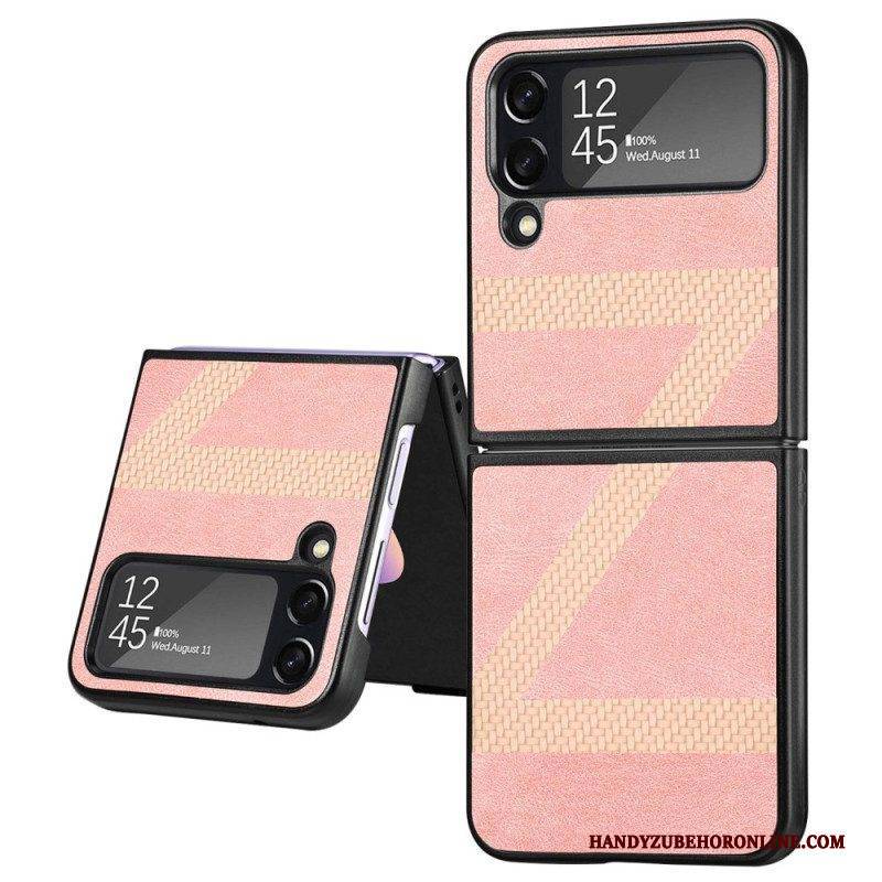 Handyhülle Für Samsung Galaxy Z Flip 4 Flip Case Stil Leder Z Design