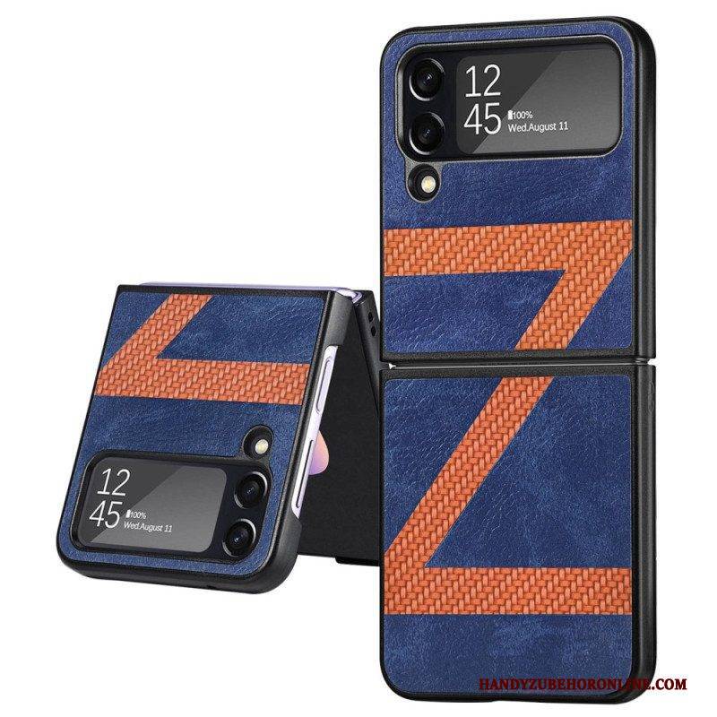 Handyhülle Für Samsung Galaxy Z Flip 4 Flip Case Stil Leder Z Design