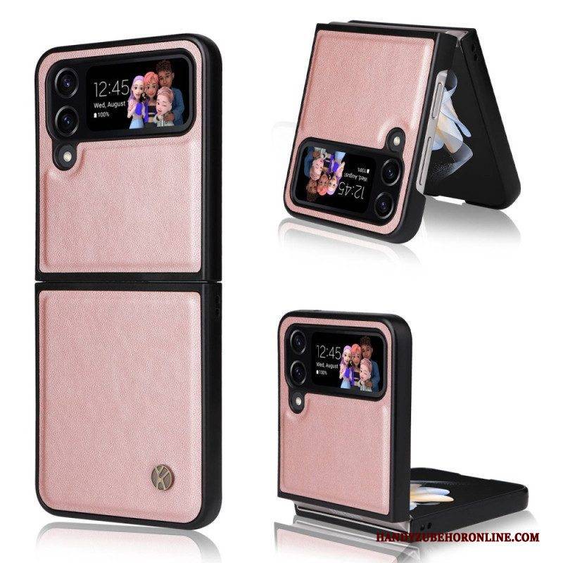 Handyhülle Für Samsung Galaxy Z Flip 4 Flip Case Yikatu-ledereffekt