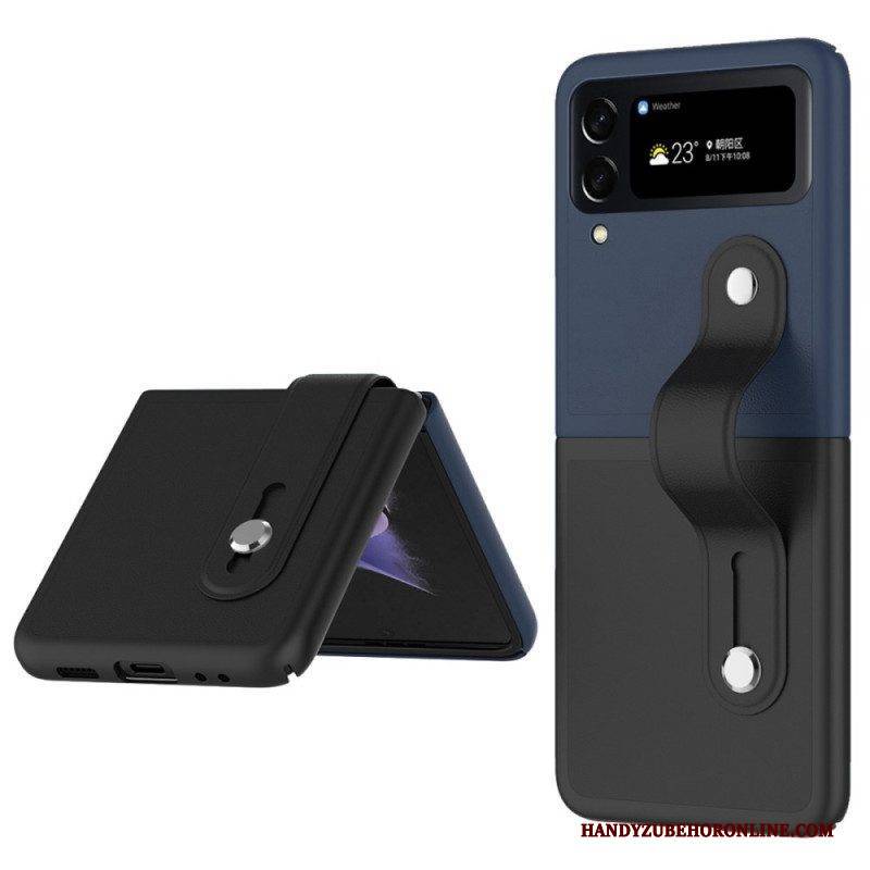 Handyhülle Für Samsung Galaxy Z Flip 4 Flip Case Zweifarbiger Riemen