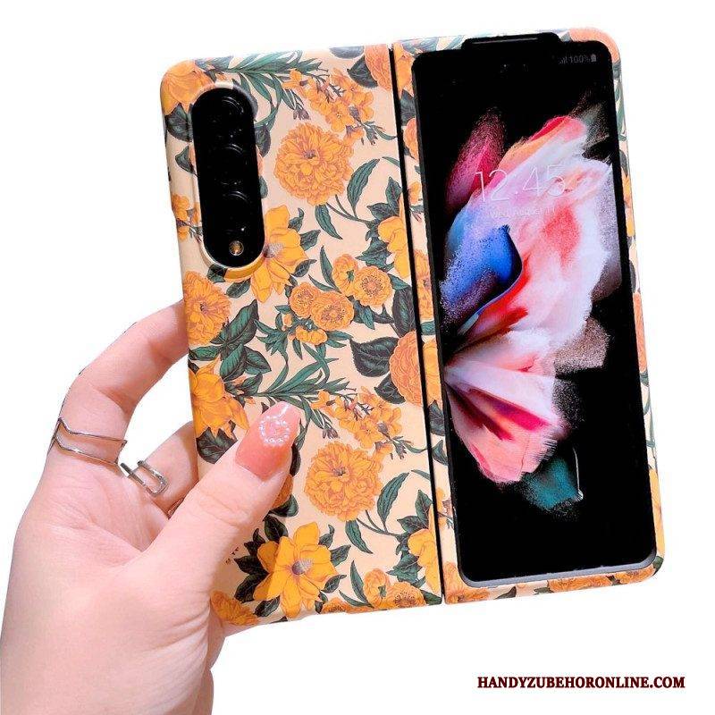 Handyhülle Für Samsung Galaxy Z Fold 4 Blumen-tapete