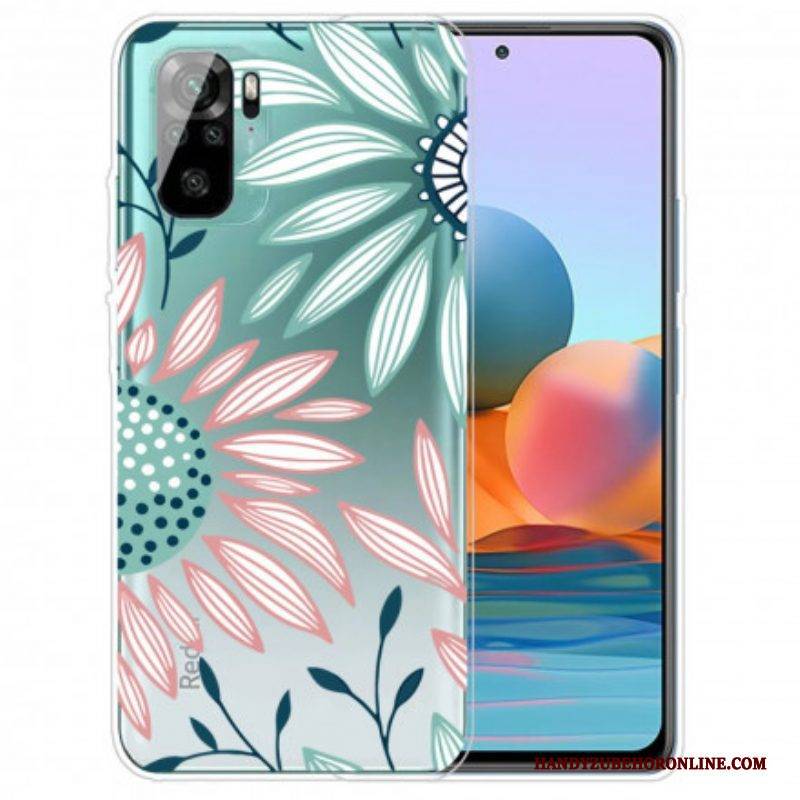 Handyhülle Für Xiaomi Redmi Note 10 / 10S Transparente Eine Blume