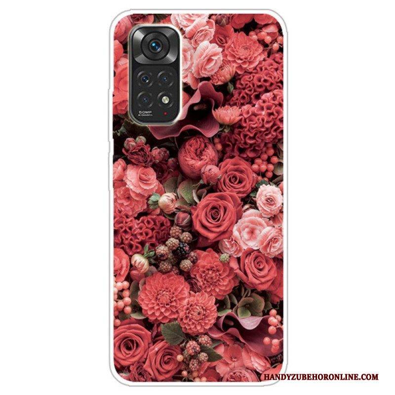 Handyhülle Für Xiaomi Redmi Note 11 / 11S Intensive Blumen