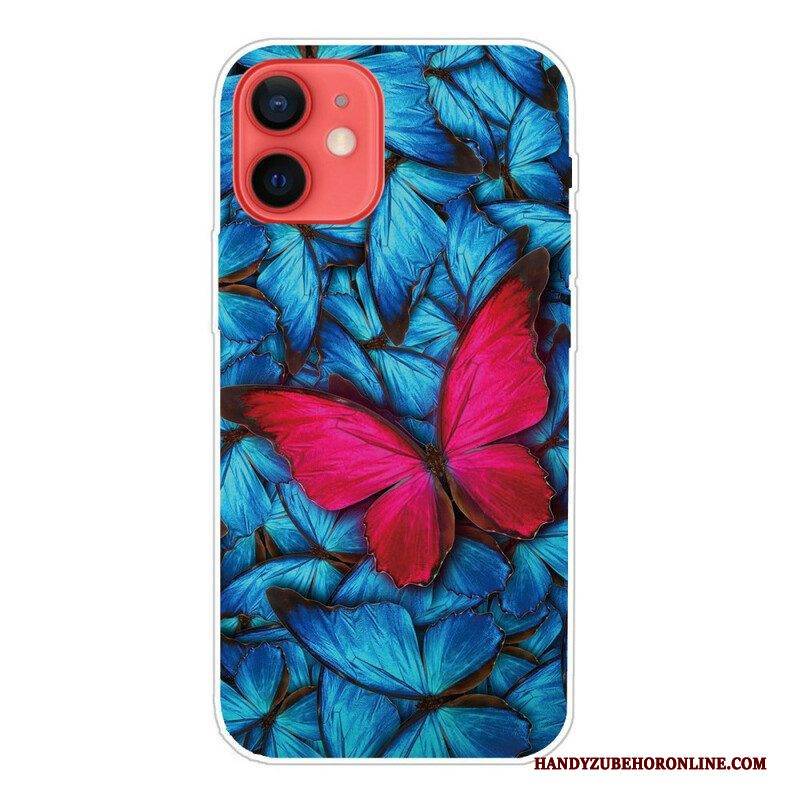 Handyhülle Für iPhone 13 Mini Flexible Schmetterlinge